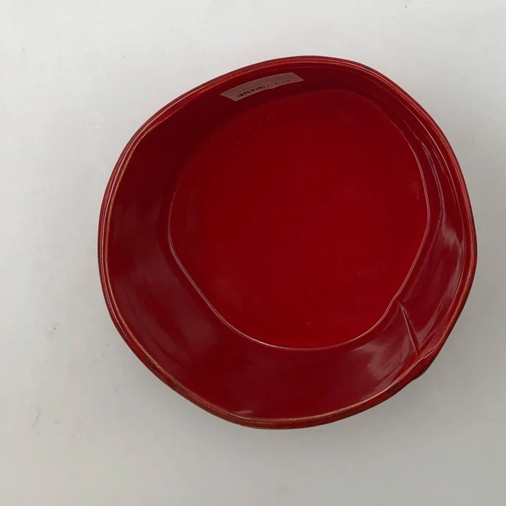 Vietri Lastra Red Cereal Bowls Made in Italy Set of 2